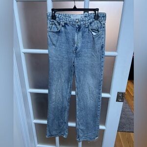 Rag & Bone Miramar Wide Leg Cotton Terry Sweatpant Jeans